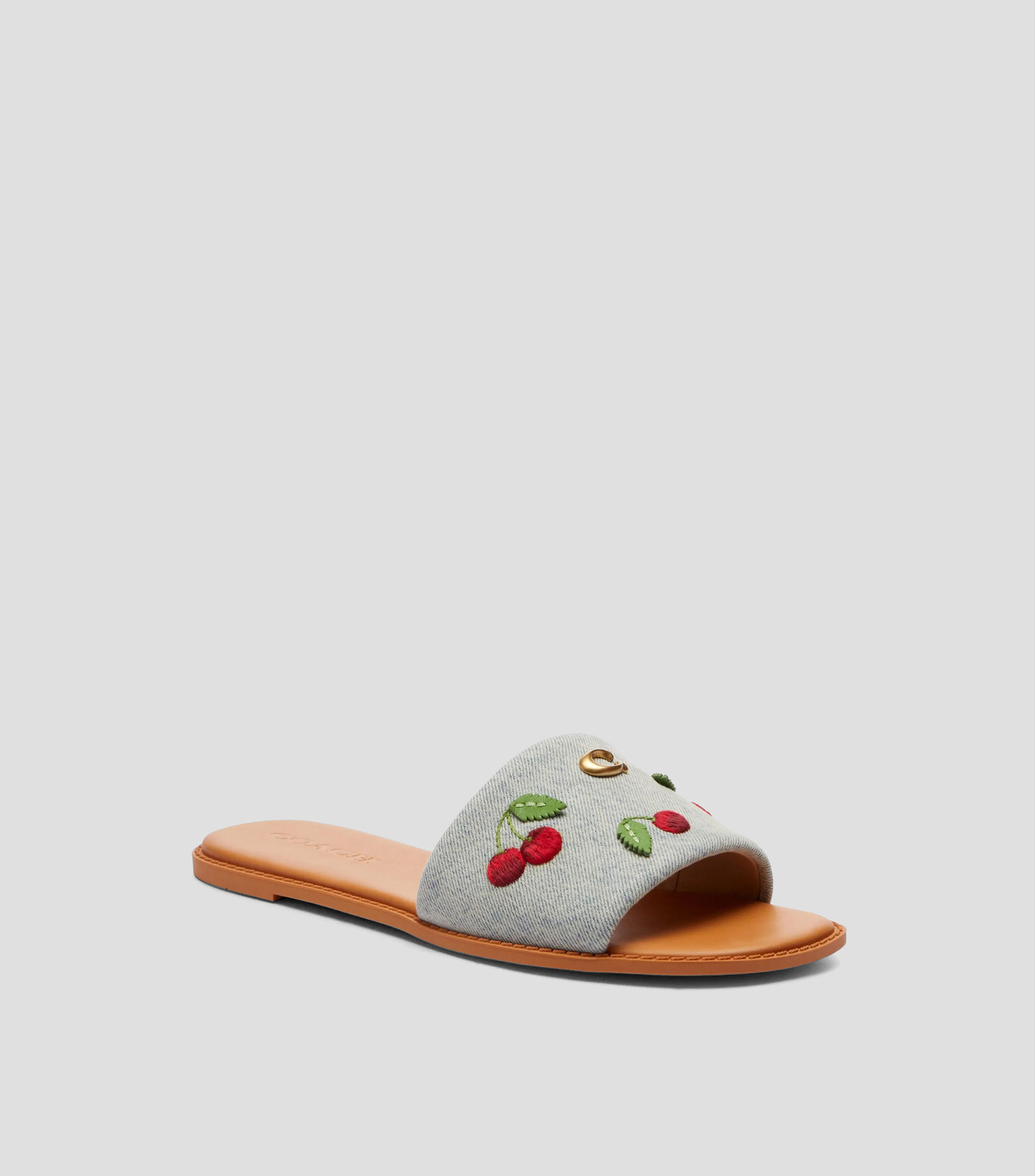 Sandalias tacón bajo media luna Holly Cherry Mujer